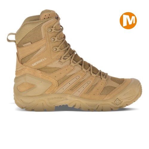 Merrell Strongfield Tactical 8" Waterproof Winterstiefel Damen HellBraun [DE-MNOKL]